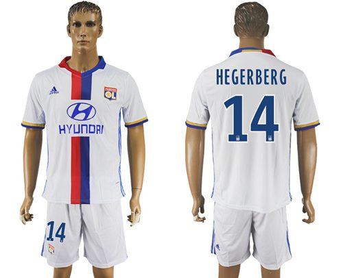 Lyon #14 Hegerberg Home Soccer Club Jersey - Click Image to Close